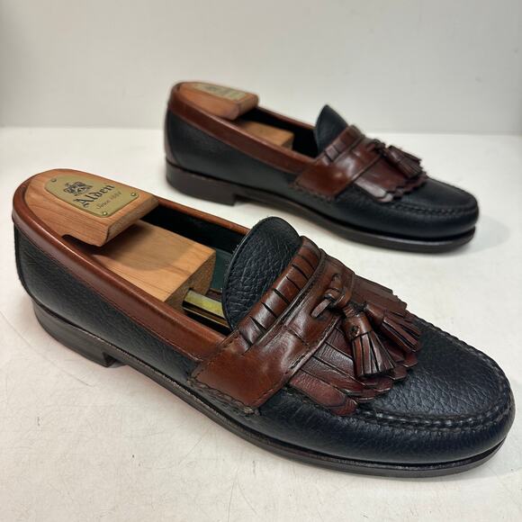 NEW HEELS Rancourt & Co x H S Trask Handsewn Tassel Kiltie Loafer Moc USA 10 D main image 2